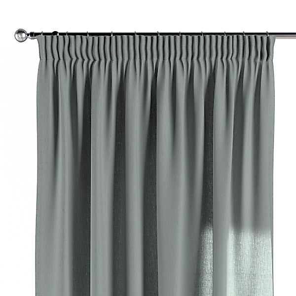 Vorhang mit Kräuselband, grau, Leinen (159-10) günstig online kaufen