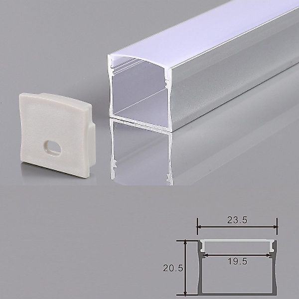 ENERGMiX LED-Stripe-Profil 2 Meter Alu Profile günstig online kaufen