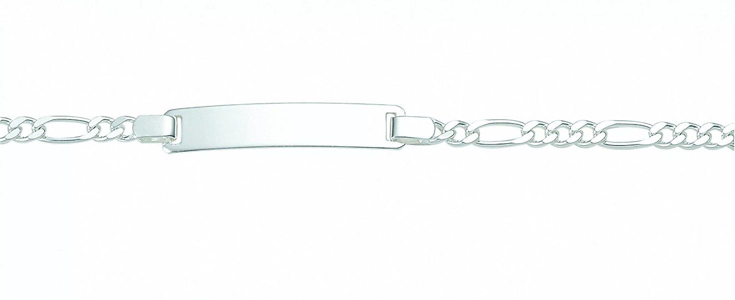 Adelia´s Silberarmband "925 Silber Figaro Armband 18,5 cm Ø 3,1 mm", Silber günstig online kaufen