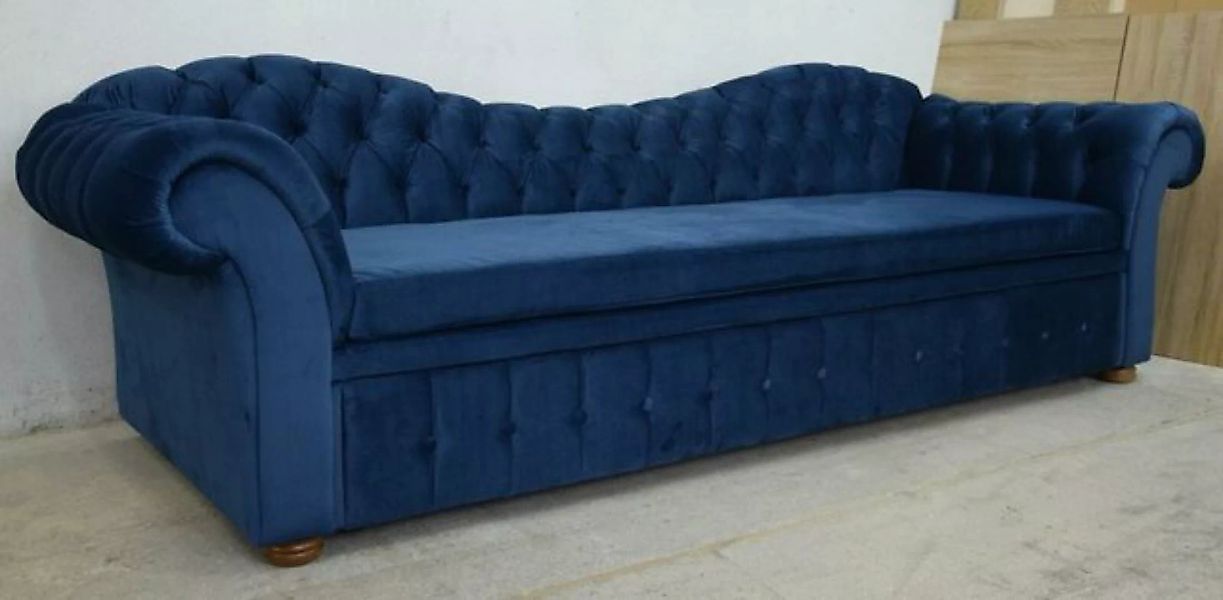 JVmoebel 3-Sitzer Design Chesterfield Sofagarnitur 3Sitzer Textil Couch Pol günstig online kaufen