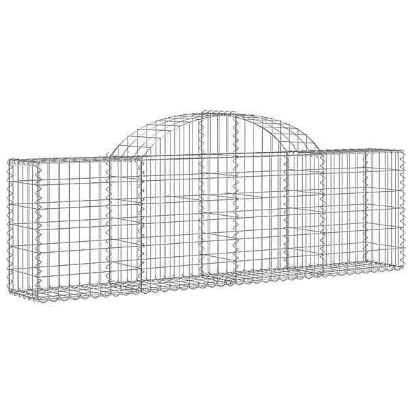 vidaXL Gabionen mit Hochbogen 25 Stk 200x30x60/80 cm Eisen 1668638 günstig online kaufen