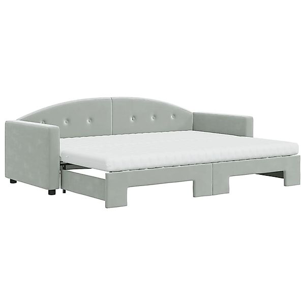 vidaXL Bett Tagesbett Ausziehbar mit Matratzen günstig online kaufen