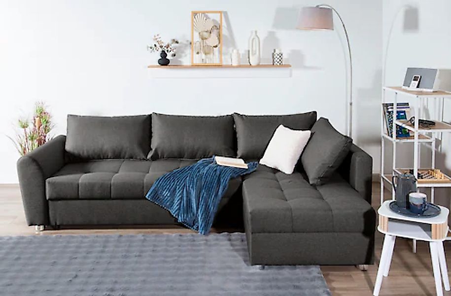 COLLECTION AB Ecksofa »JANA XL-Sofa L-Form«, inkl. Bettfunktion, Bettkasten günstig online kaufen