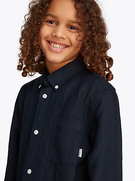Tommy Hilfiger Langarmhemd LINEN BLEND RELAXED günstig online kaufen