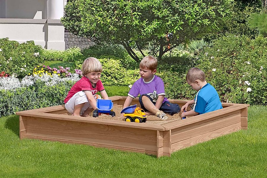 Mega-Holz Sandkasten Sandkasten Lärche Lotta - günstig online kaufen