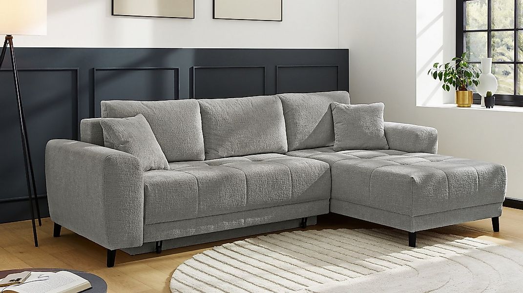 Jockenhöfer Gruppe Ecksofa Beverly L-Form, B: 251 cm, mit Bettfunktion, Bet günstig online kaufen