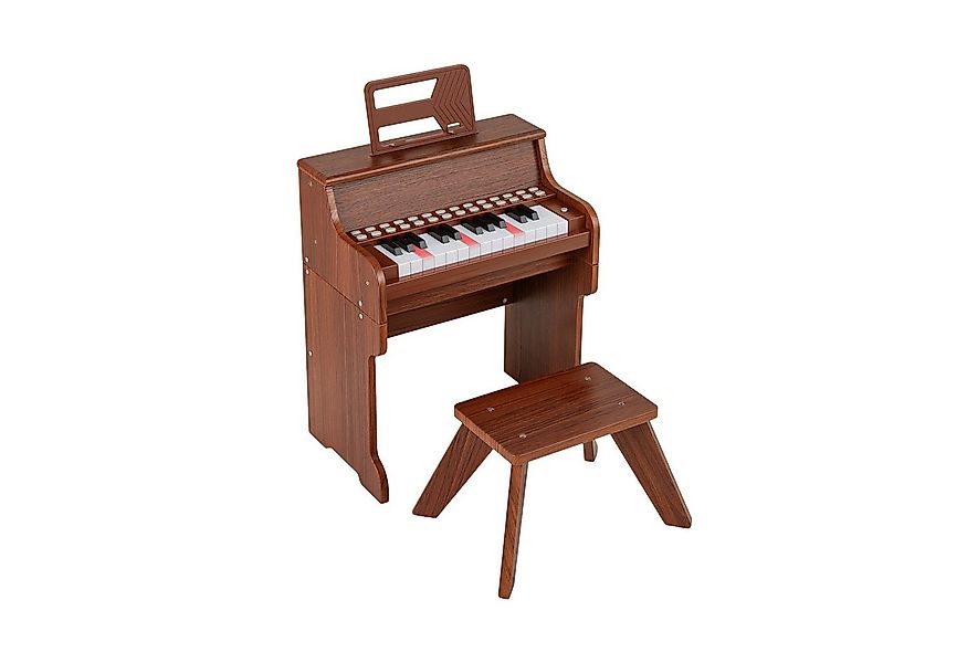 COSTWAY Spielzeug-Musikinstrument, 25-Tasten-Kinderklavier mit Hocker & Not günstig online kaufen