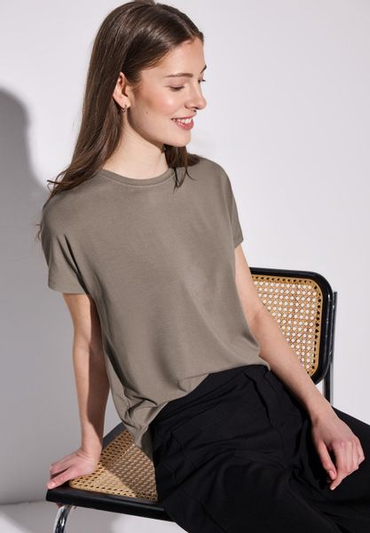 STREET ONE T-Shirt aus strecthigem Viskosematerial günstig online kaufen