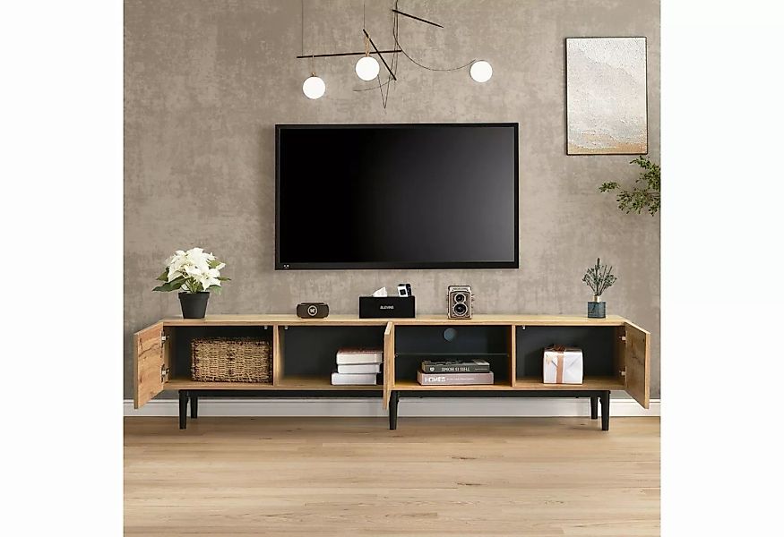 WISHDOR TV-Schrank Fernsehschrank TV-Lowboard Sideboard Beistellschrank (17 günstig online kaufen