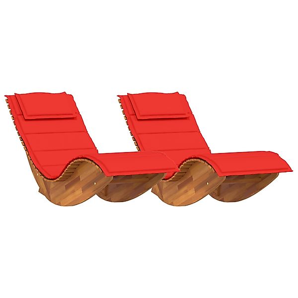 vidaXL Schaukelliegen mit Kissen 2 Stk Massivholz Akazie 3329138 günstig online kaufen