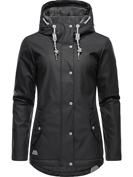 Ragwear Regenjacke "Marge" mit Kapuze warm gefütterter Damen Winter Regenma günstig online kaufen