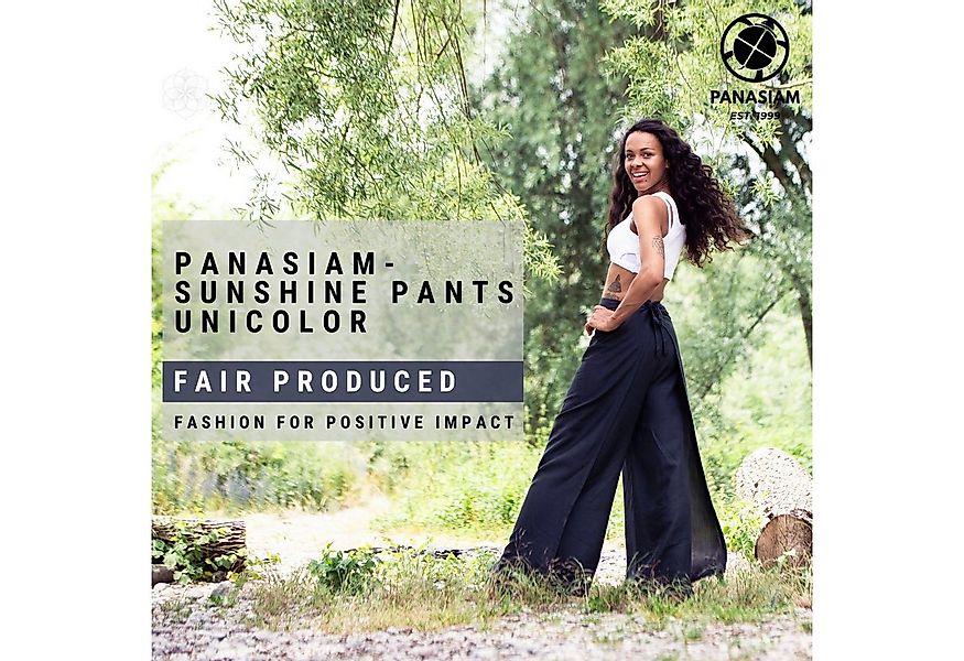 PANASIAM Palazzohose Sunshine Pants Wickelhose einfarbig – natürliche Visko günstig online kaufen