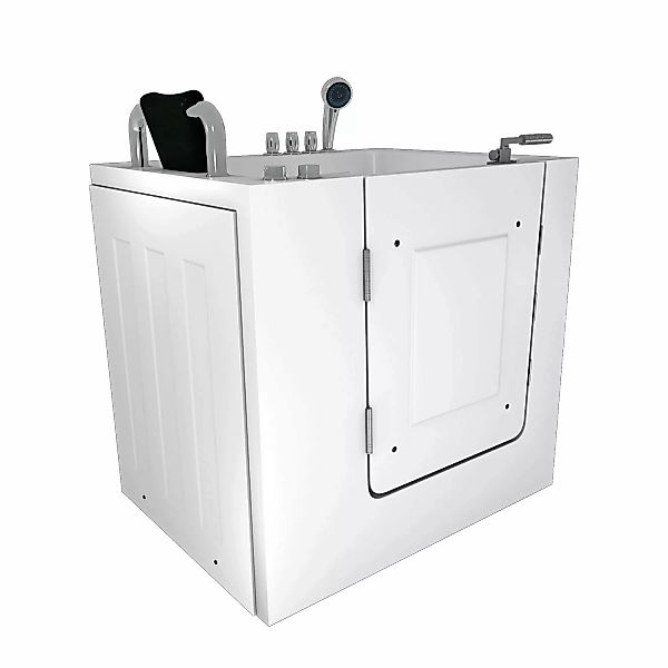 AquaVapore Sitzwanne Whirlpool Badewanne mit Tür S02WP-TH-C-L 100x78cm günstig online kaufen