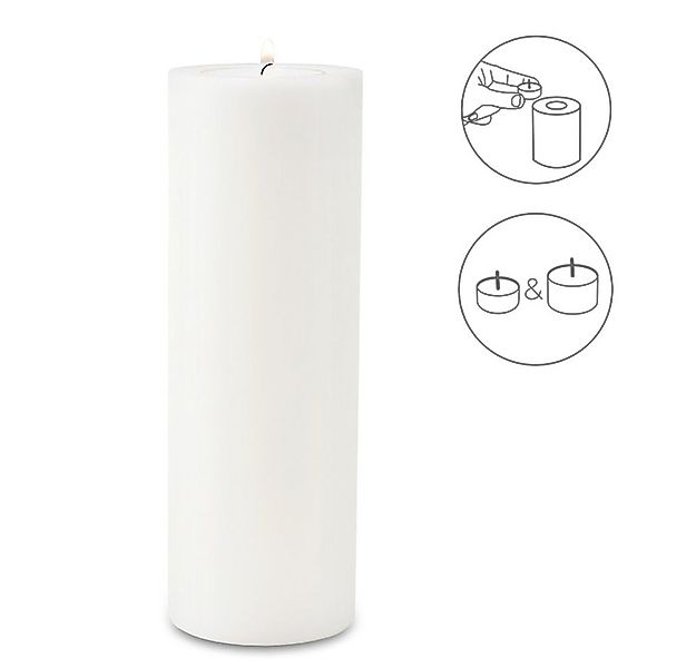 EDZARD Stumpenkerze Cornelius Ø 10 cm, (H 30 cm) Stumpenkerzen-Optik, Dauer günstig online kaufen