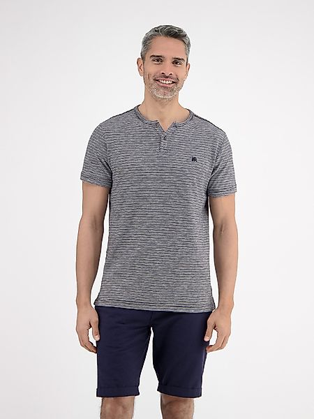 LERROS T-Shirt mit Serafino Kragen günstig online kaufen
