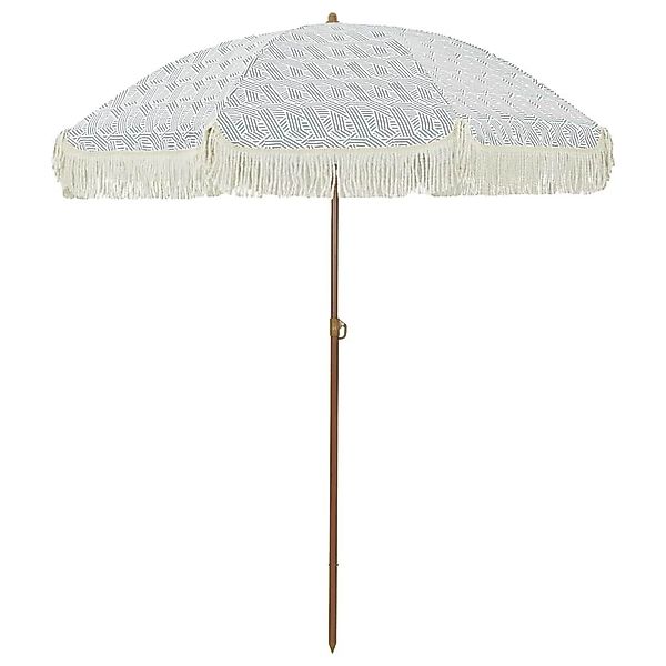 vidaXL Sonnenschirm Sonnenschirm Grau und Weiß günstig online kaufen