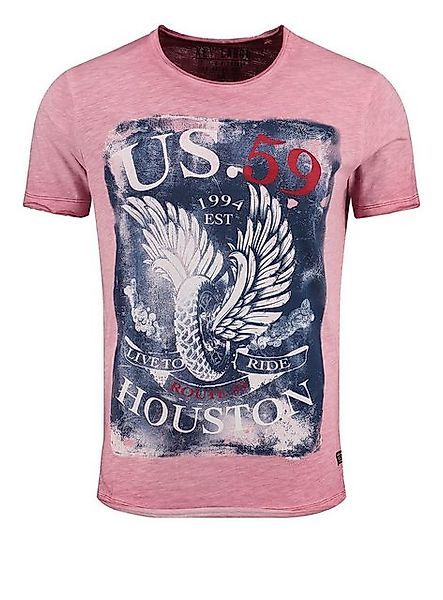Key Largo T-Shirt T-Shirt Houston USA Biker Print Motiv vintage Look MT0054 günstig online kaufen
