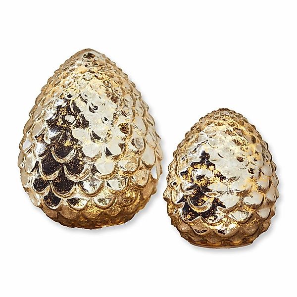 Mirabeau Weihnachtsfigur LED-Zapfen 2er Set Ibaque günstig online kaufen