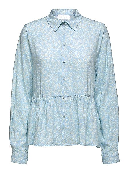 SELECTED Langarm- Hemd Damen Blau günstig online kaufen