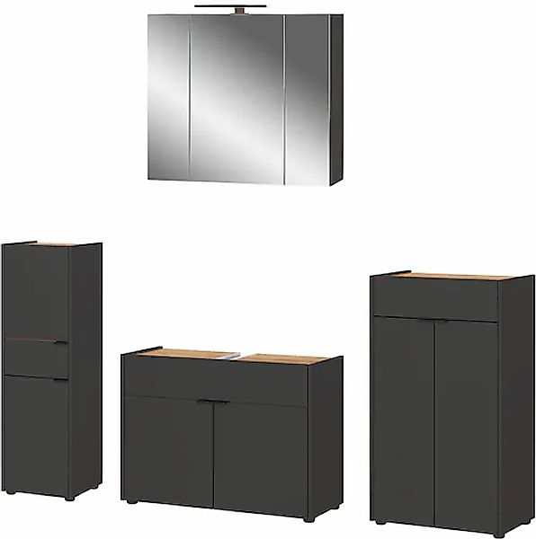 GERMANIA Badmöbel-Set »Ameca«, (4 St.), Badezimmer-Set: Waschbeckenuntersch günstig online kaufen
