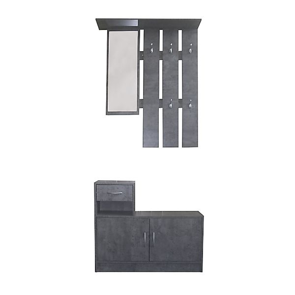 HTI-Line Garderoben-Set Garderobe Thekla, (Set, 2-St., günstig online kaufen