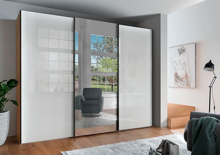 WIEMANN Schwebetürenschrank "Monaco", hochwertige Glas- und Spiegelfront günstig online kaufen