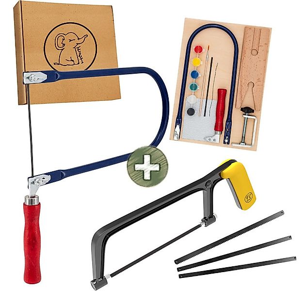 Eli Handsäge Kindersäge ab 6 Jahre inkl. 4 Sägeblätter für Holz und Metall günstig online kaufen