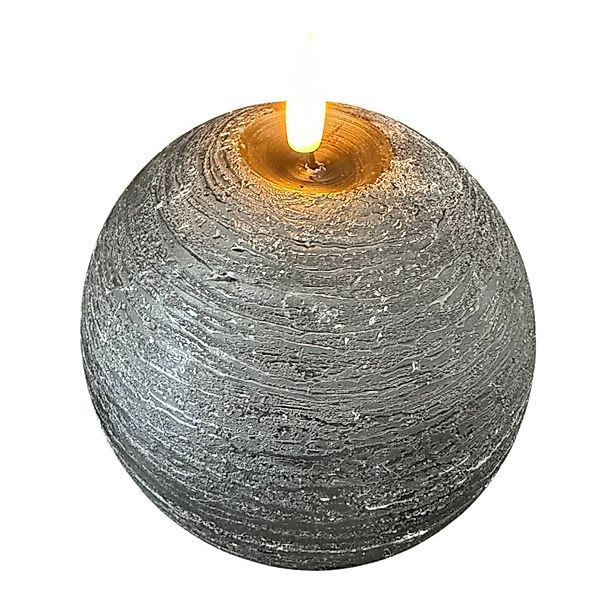 STERNTALER LED-Wachskerze, schwarz Höhe 13 cm Kugel Batterie günstig online kaufen