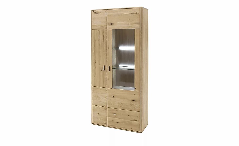 Woodford Kombi-Vitrine  Rowa ¦ holzfarben ¦ Maße (cm): B: 96 H: 208 T: 38 S günstig online kaufen