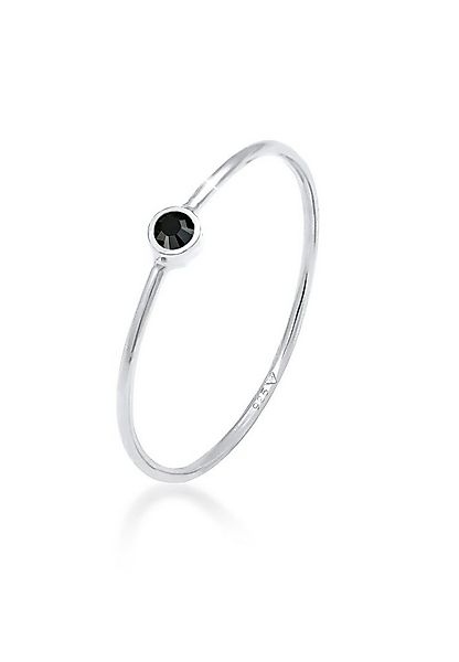 Elli Fingerring Stapelring Basic 925 Silber, mit Kristallen von Swarovski® günstig online kaufen