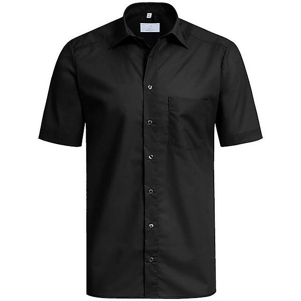GREIFF Kurzarmhemd Greiff Corporate Hemd BASIC Herren OEKO TEX® Schwarz günstig online kaufen