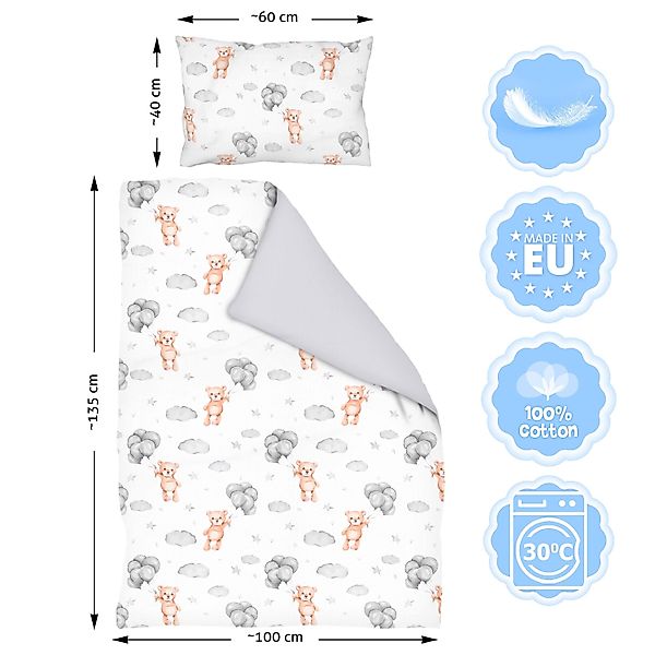 Amilian Babybettwäsche Set 7-teilig - Bettwäsche günstig online kaufen
