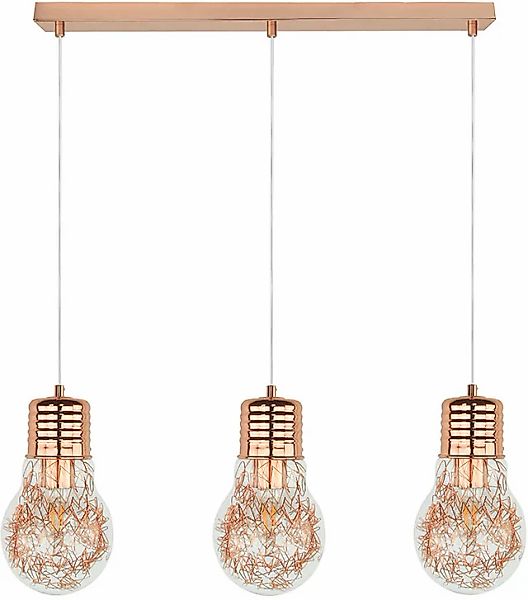 SPOT Light Pendelleuchte »Bulb«, 3 flammig, Leuchtmittel E27   Leuchtmittel günstig online kaufen