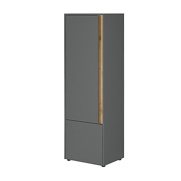 Lomadox Stauraumschrank CRISP-61 anthrazit mit Wotan günstig online kaufen