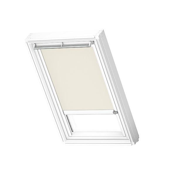 Velux Verdunkelungsrollo DML UK08 1085KWL mit Schiene Beige-Weiß günstig online kaufen