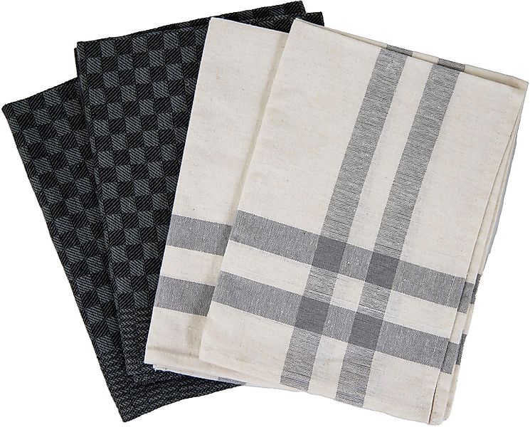 HENSSLERS Geschirrtuch Küchenhandtücher, 50x70 cm, (Set, günstig online kaufen