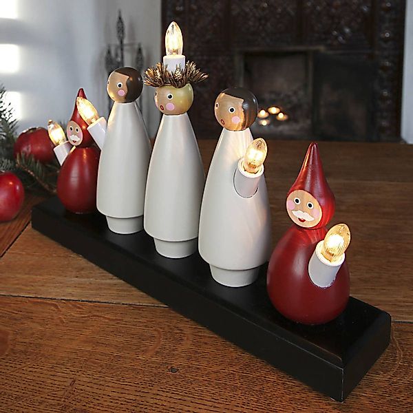 STAR TRADING LED Schwibbogen Fensterleuchter Luciakör (1-tlg) günstig online kaufen