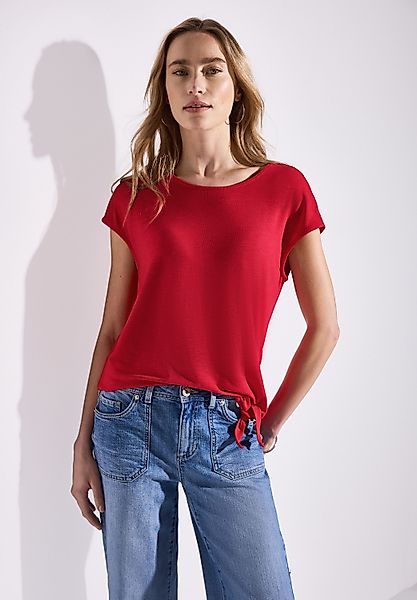 STREET ONE T-Shirt mit Knotendetail günstig online kaufen