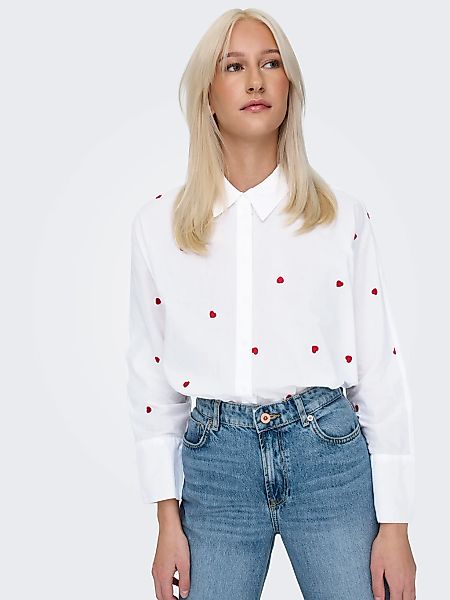 ONLY Hemdbluse "ONLNEW LINA GRACE LS EMB SHIRT NOOS WVN" günstig online kaufen