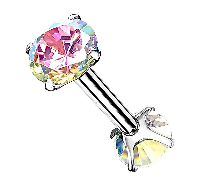 Taffstyle Piercing-Set Tragus Daith Piercing Zirkonia Kristallen Innengewin günstig online kaufen