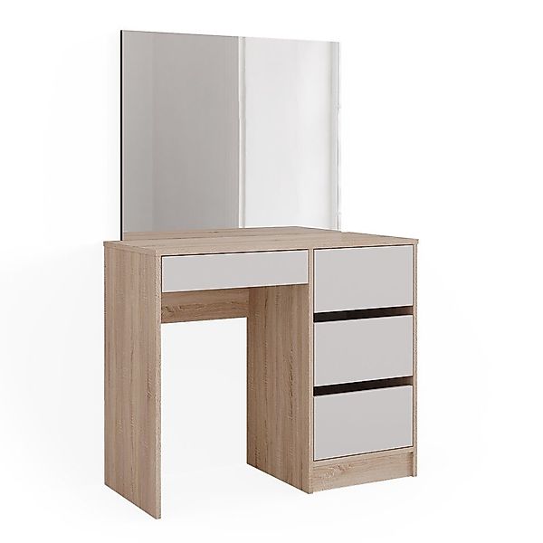 Vicco Schminktisch Sherry, Sonoma/Weiß, 90 cm günstig online kaufen