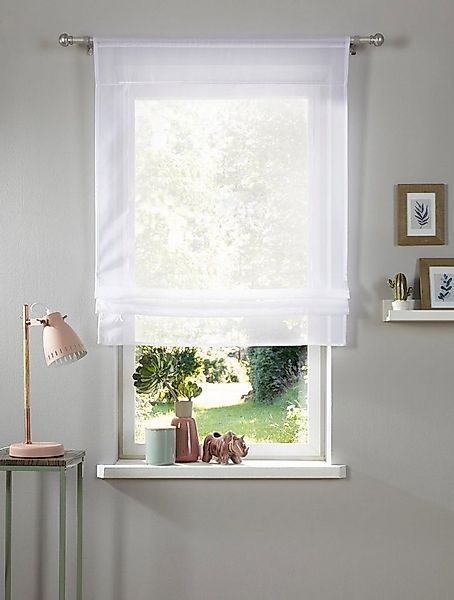 my home Bändchenrollo Xana, mit Stangendurchzug, Bändchenrollo, Raffung mit günstig online kaufen