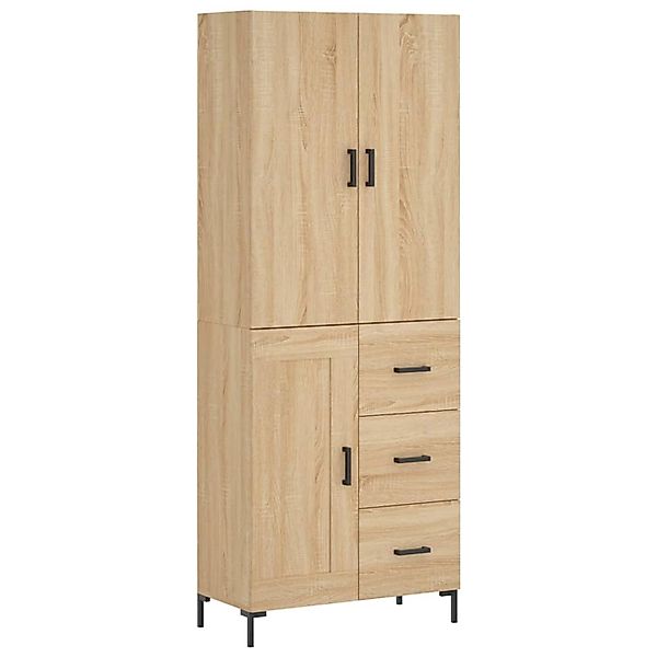 vidaXL Highboard Sonoma-Eiche 69,5x34x180 cm Holzwerkstoff 3196014 günstig online kaufen