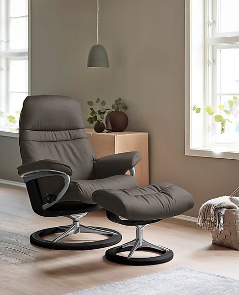 Stressless Relaxsessel "Sunrise" Relaxsessel mit Hocker, mit Signature Base günstig online kaufen