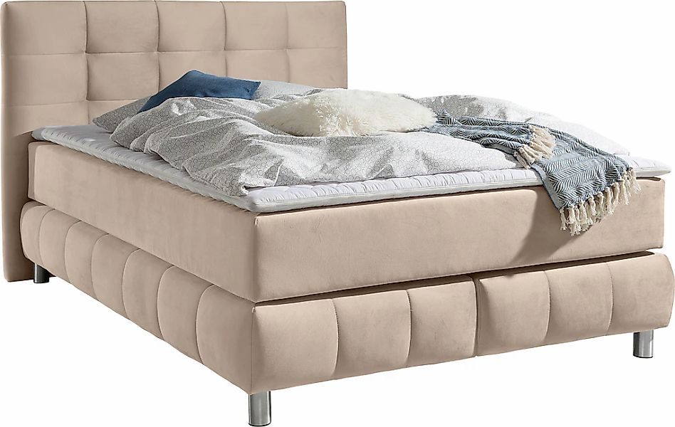 andas Boxspringbett "Salo" incl. Topper, 6 Breiten, 2 Härtegrade, TFK auch günstig online kaufen