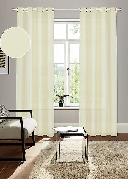 Bruno Banani Vorhang »Lagan«, (2 St.), 2-er Set, gewebt, Microfaser, versch günstig online kaufen
