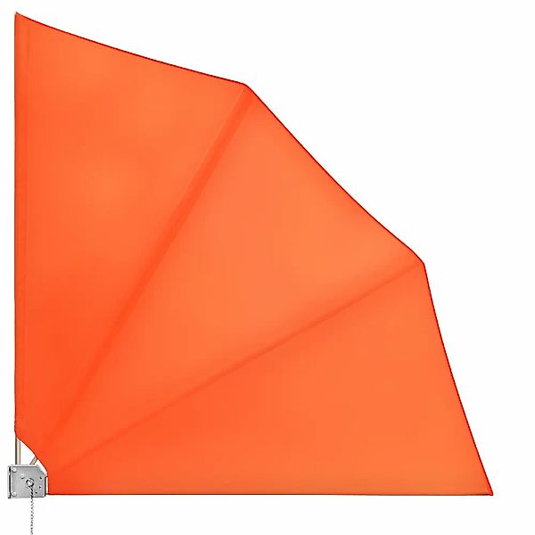 Balkonfächer 2er-Set Orange 140x140cm klappbar günstig online kaufen