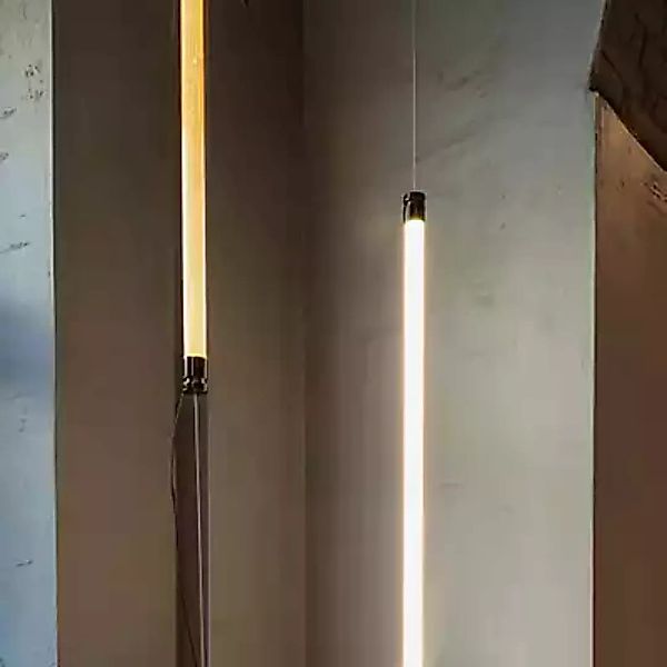 Fontana Arte Oort Pendelleuchte LED mit Gegengewicht, nickel - 98 cm - dim günstig online kaufen