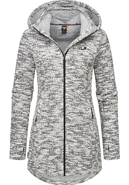 Ragwear Longstrickjacke Leysha Melange Sportliche Kapuzenjacke günstig online kaufen