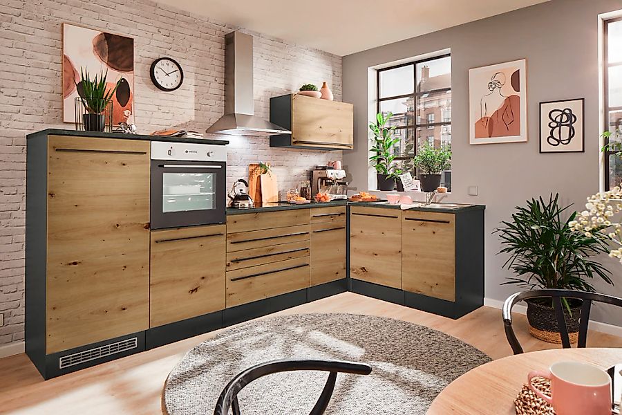 BASIC by Balculina Winkelküche "Jazz" Stellbreite 320/175 cm, wahlweise mit günstig online kaufen